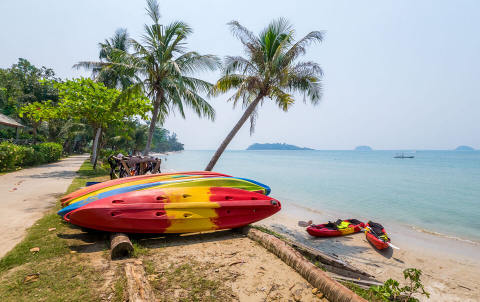 На каяке на маленький остров