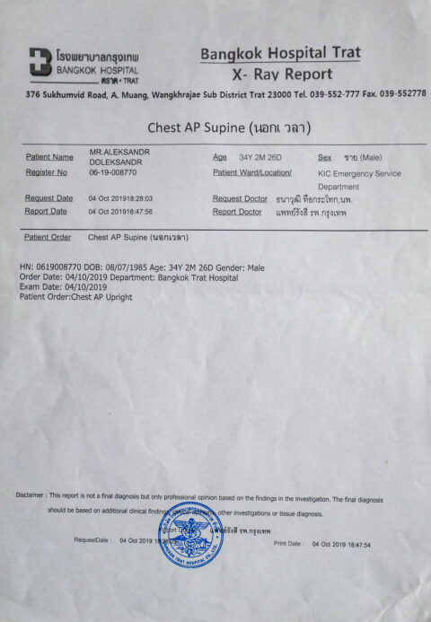 Бумаги обследования