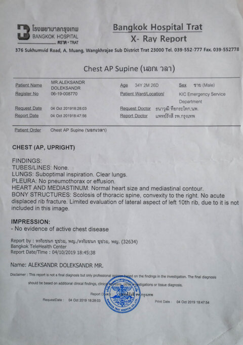 Бумаги обследования